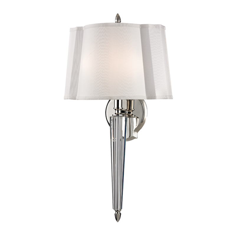 Meade Wall Sconce 12" - Polished Nickel