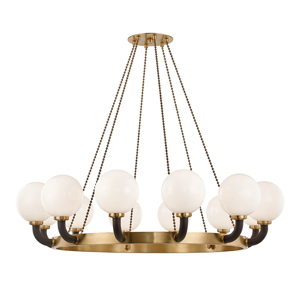 Werner Pendant 61" - Aged Brass/Dusk Black