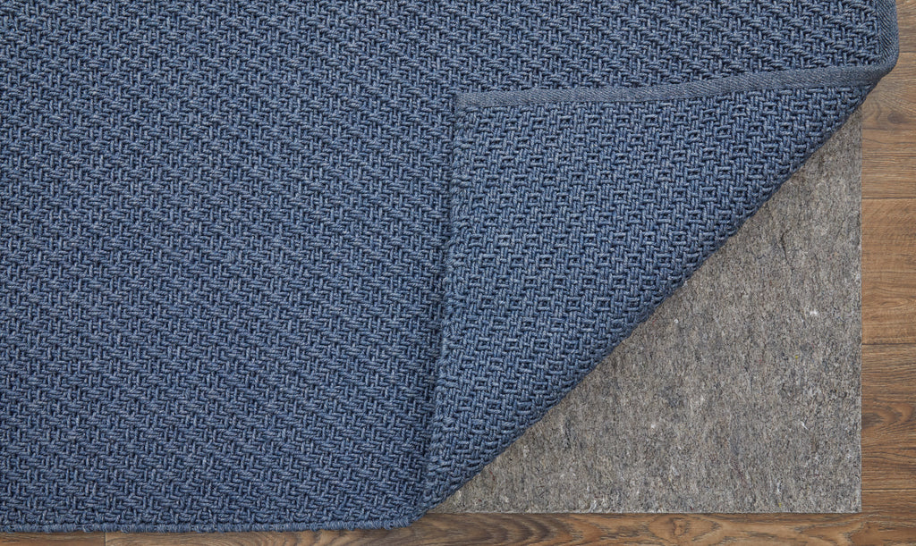 Tito Modern Solid Blue Area Rug (8' x 10')