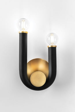 Whit Chandelier - Aged Brass/Dusk Black