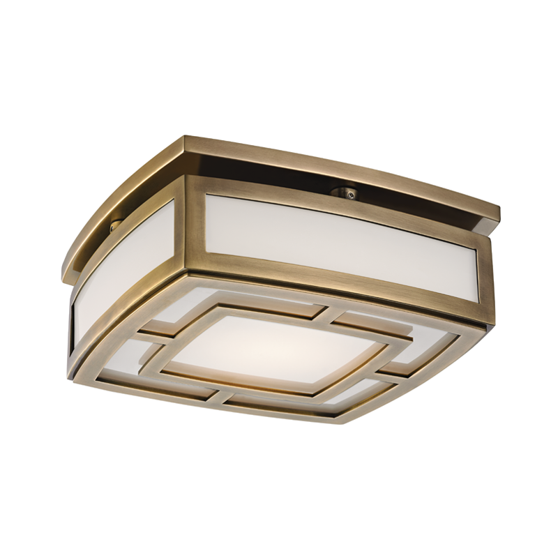 Elmore Flush Mount 9" - Aged Brass