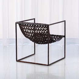 Knit & Pearl Chair : Knit & Pearl Chair (Dark Brown Leather)