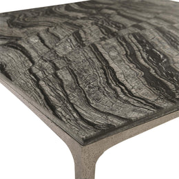 Strata Cocktail Table With Marble Top