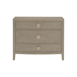 Linea Nightstand - Cerused Greige, 38"