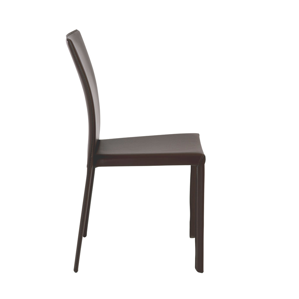 Hasina Stacking Side Chair - Brown,Set of 4