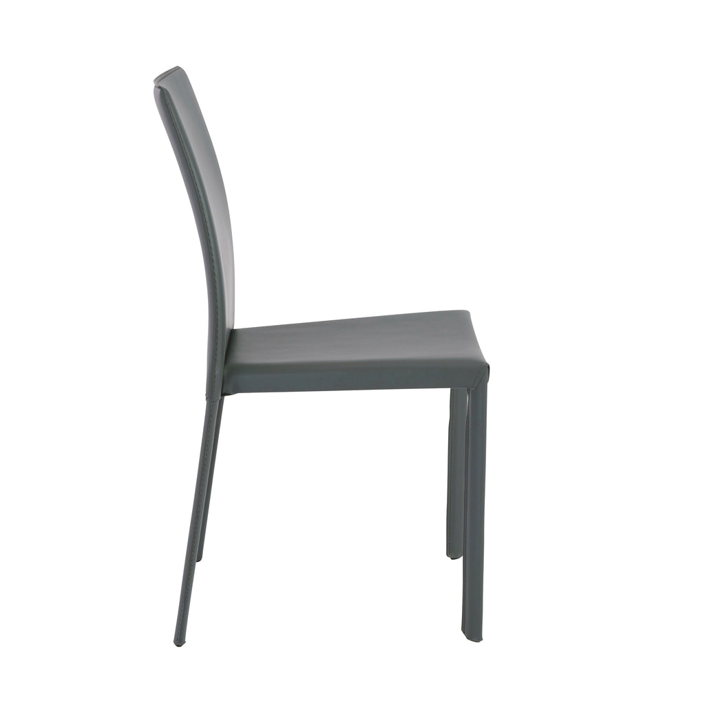 Hasina Stacking Side Chair - Grey,Set of 4