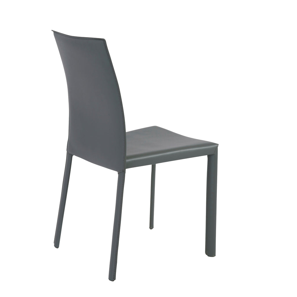 Hasina Stacking Side Chair - Grey,Set of 4