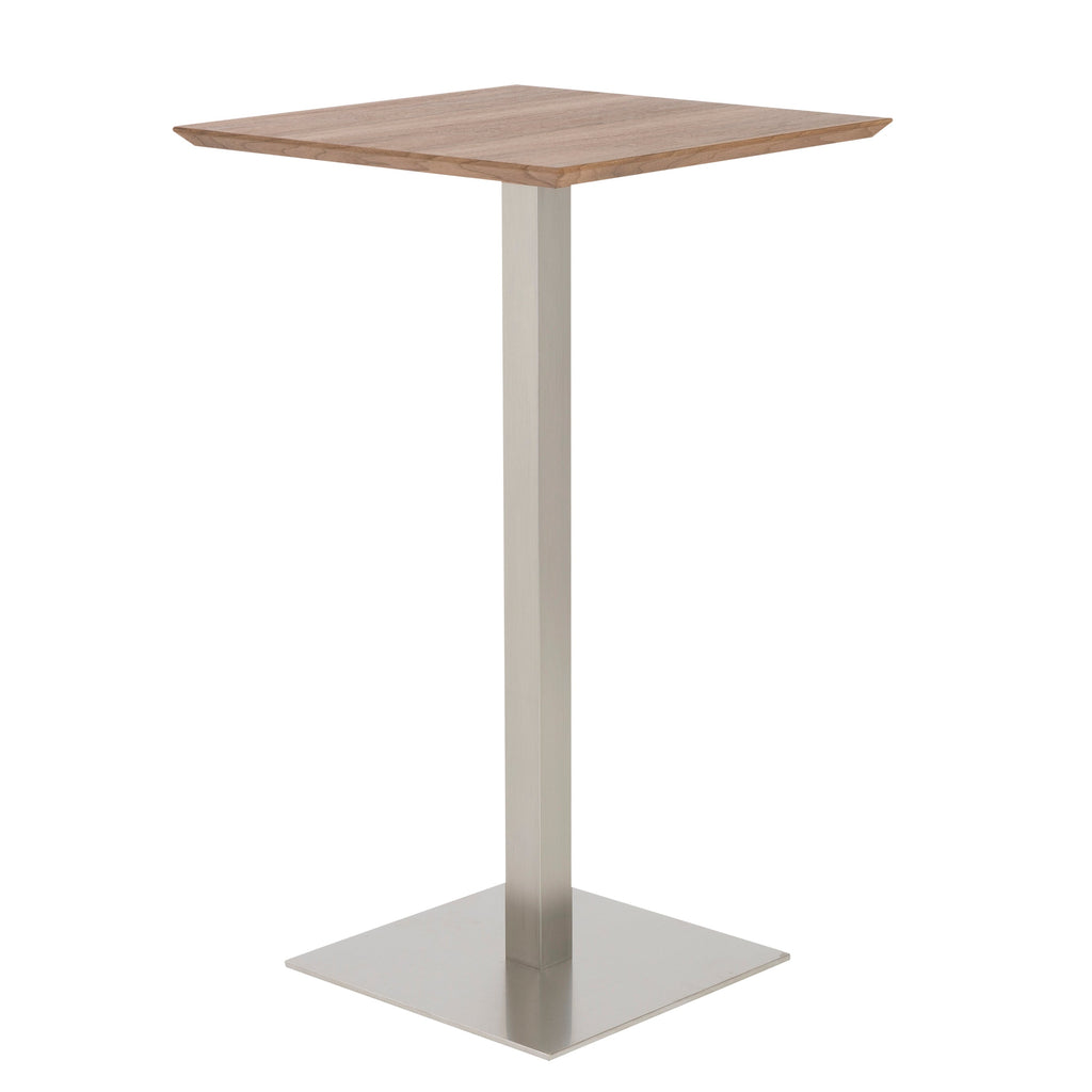 Elodie-B 24-inch Bar Table - Brush Stainless Steel