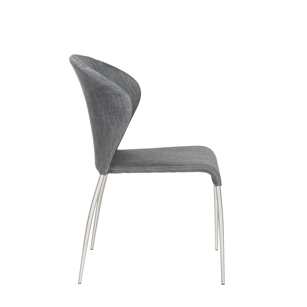 Sy Stacking Side Chair - Dark Grey,Set of 2