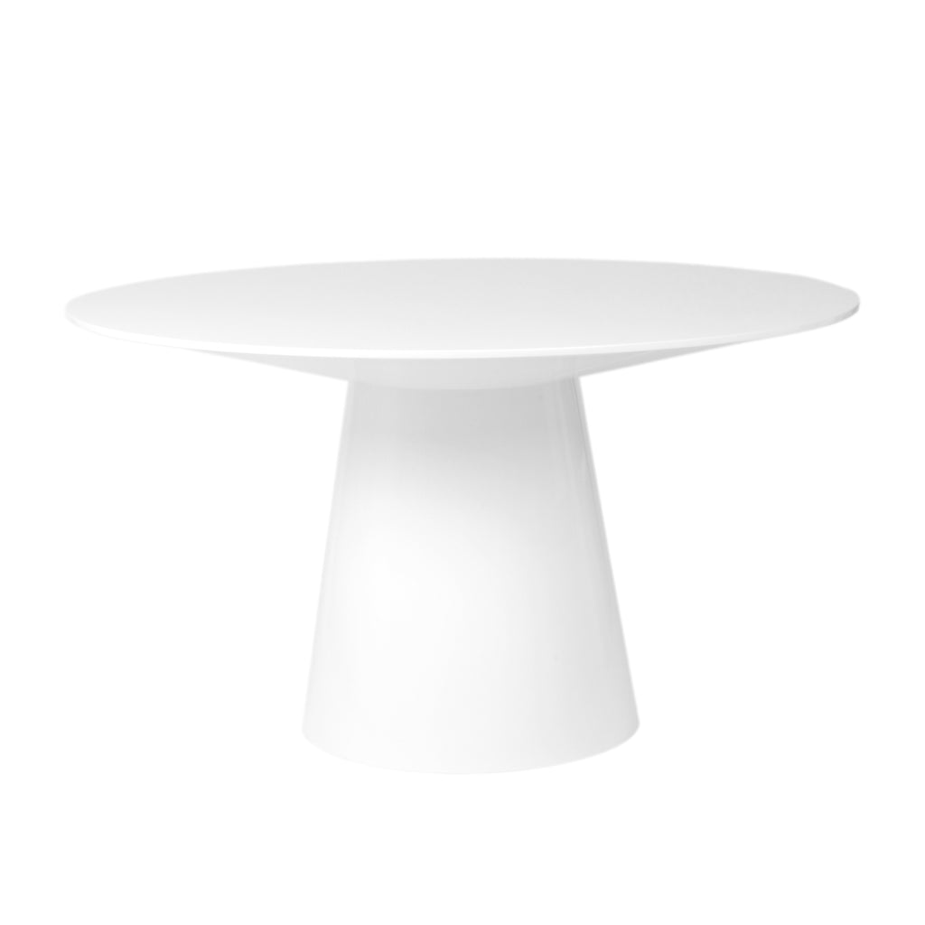 Wesley 53" Round Table, Matte White