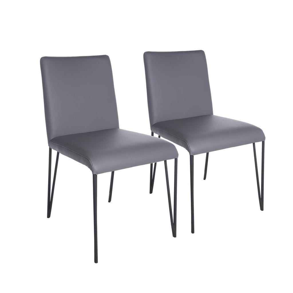 Amir Side Chair - Dark Grey,Set of 2