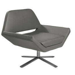 Carlotta Lounge Chair - Dark Grey