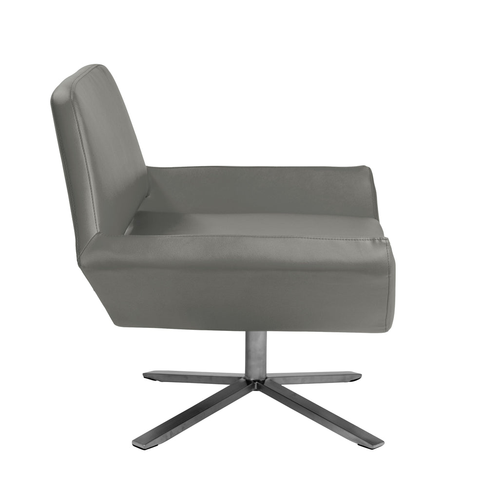 Carlotta Lounge Chair - Dark Grey