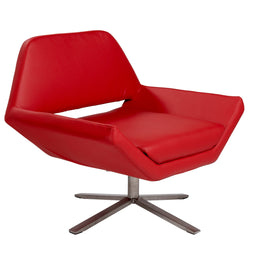 Carlotta Lounge Chair - Red