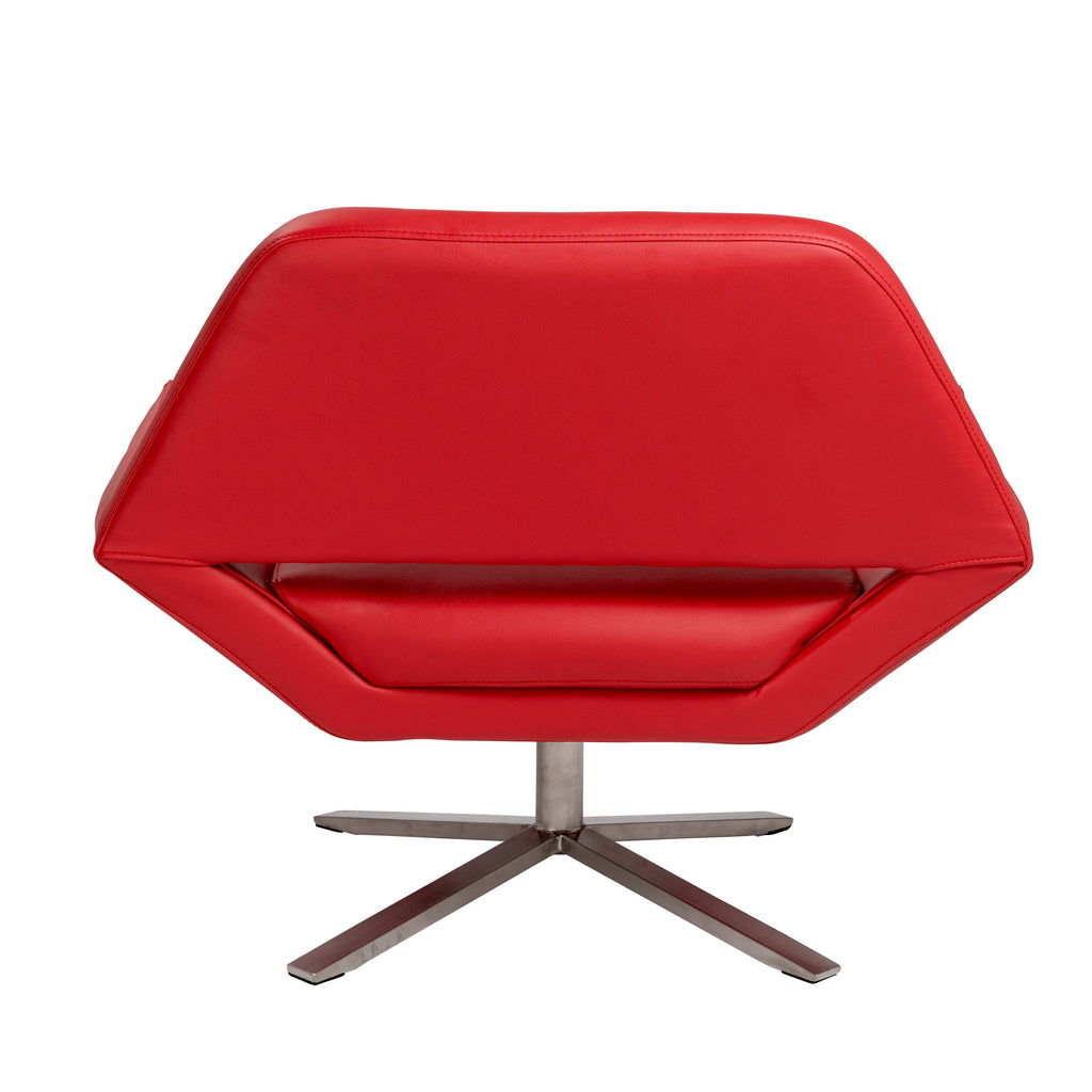 Carlotta Lounge Chair - Red