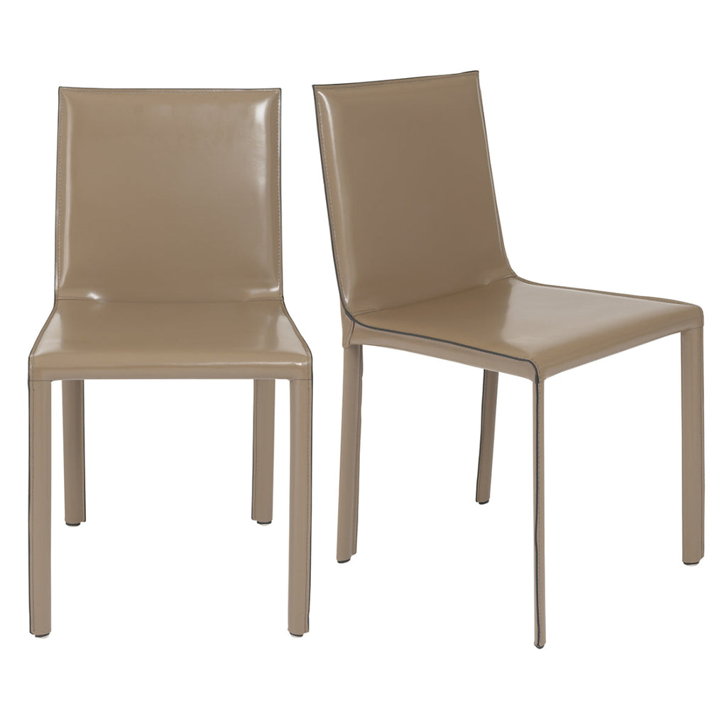 Eysen Side Chair - Taupe,Set of 2