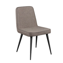 Esmoriz Side Chair - Dark Grey,Matte Black Legs,Set of 2