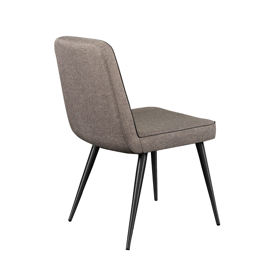 Esmoriz Side Chair - Dark Grey,Matte Black Legs,Set of 2