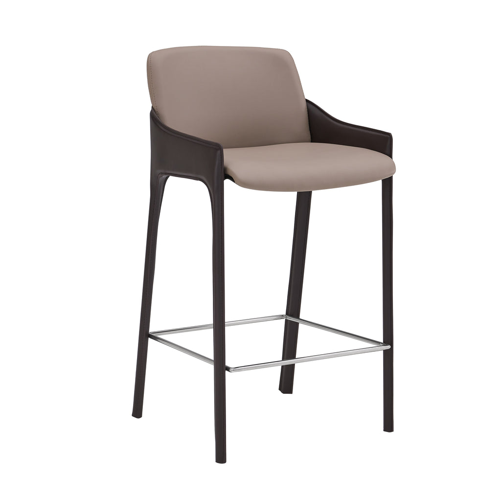 Vilante Counter Stool - Taupe