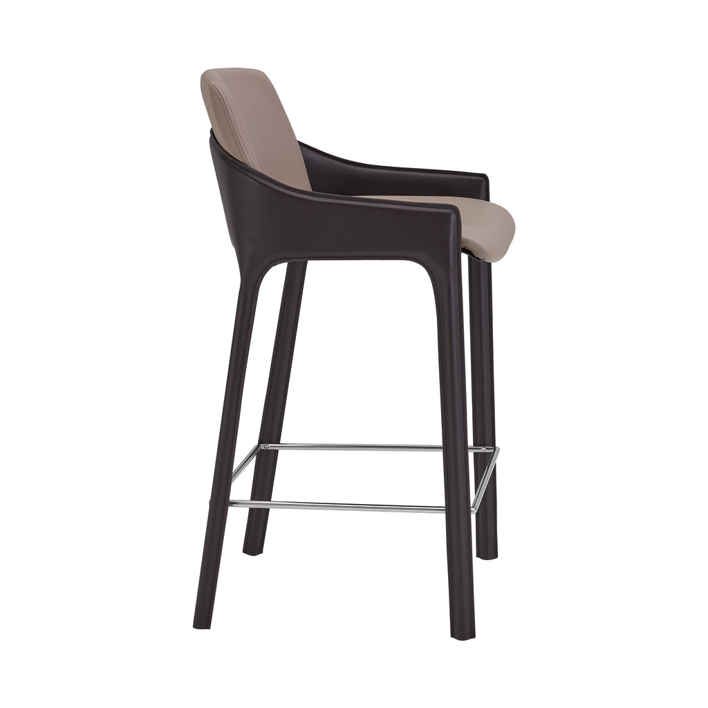 Vilante Counter Stool - Taupe