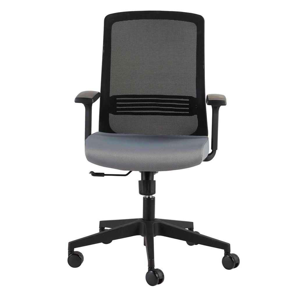 Spiro Office Chair with Adjustable Arms - Black