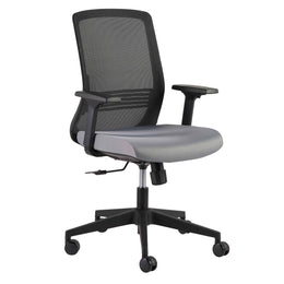 Spiro Office Chair with Adjustable Arms - Black