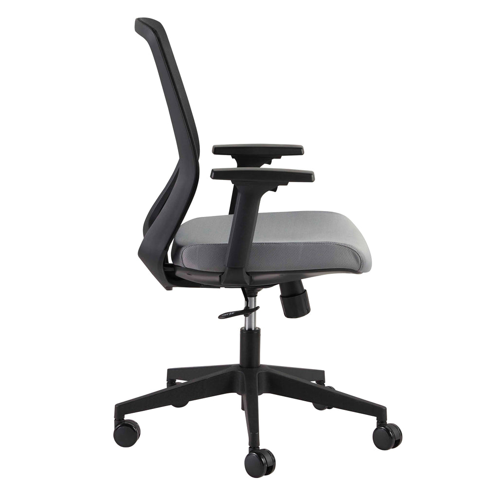 Spiro Office Chair with Adjustable Arms - Black