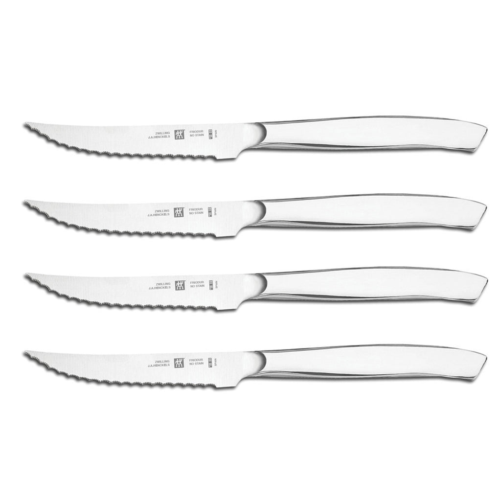 4-Piece Stainless Steel Serrated Mignon Steak Knife Set Steak Sets