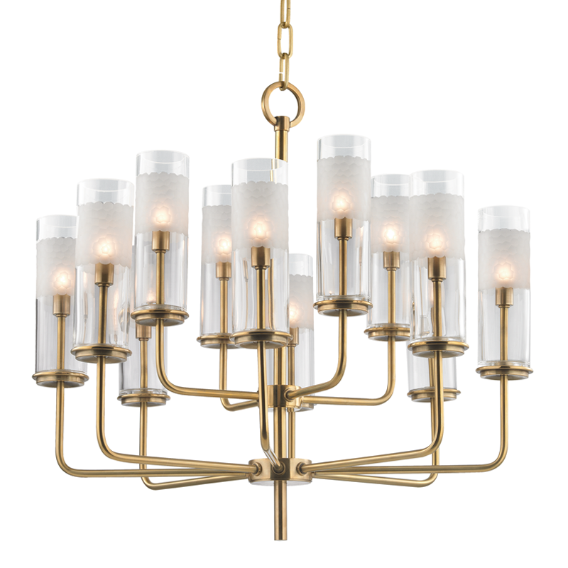 Wentworth Chandelier 24" - Aged Brass