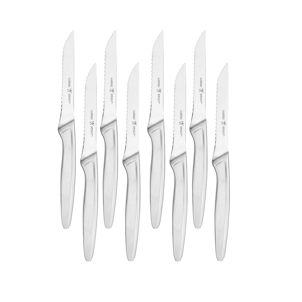 8-Piece Stainless Steel Serrated Steak Knife Set Steak Sets