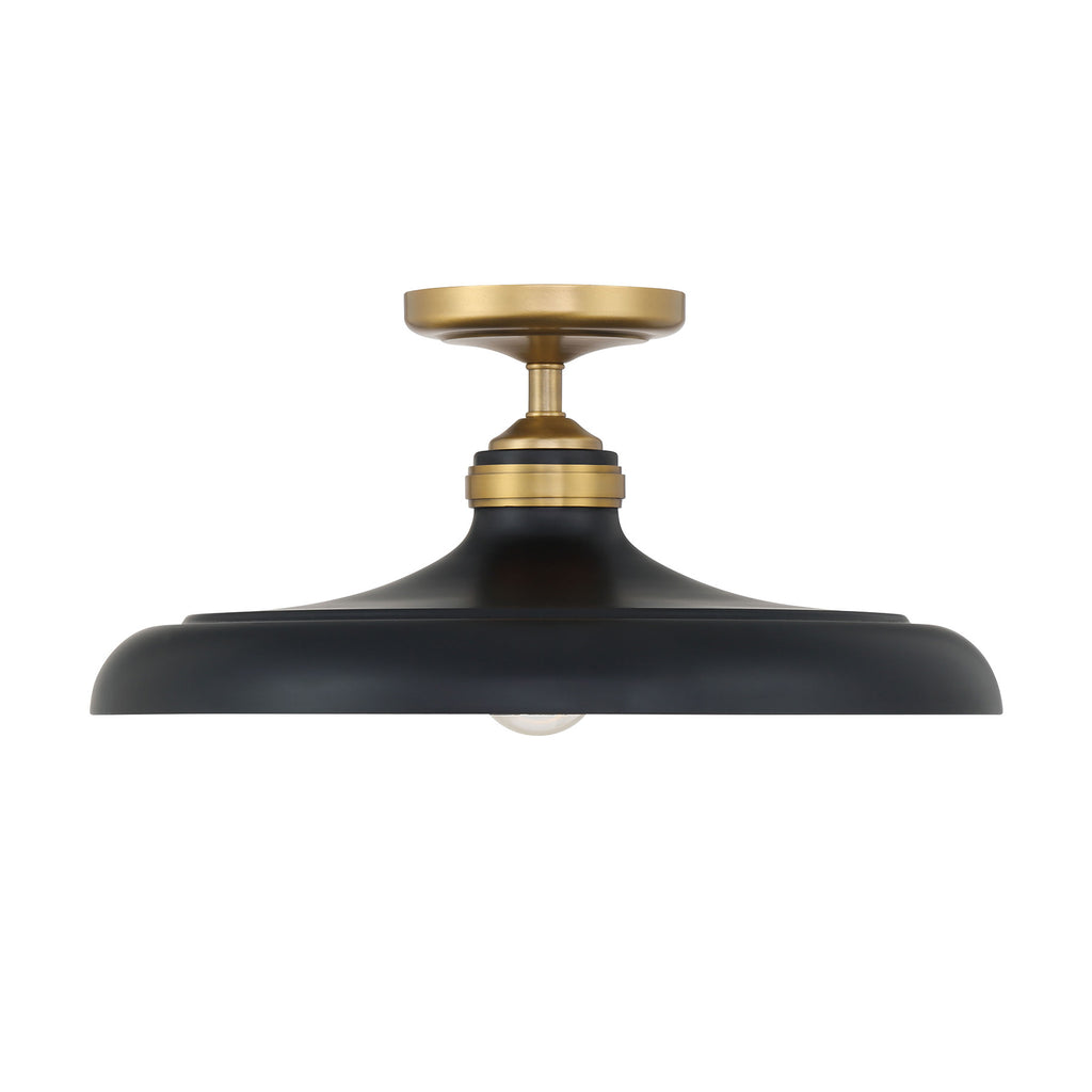 Crowne - 1 Light Semi Flush, Legacy Brass