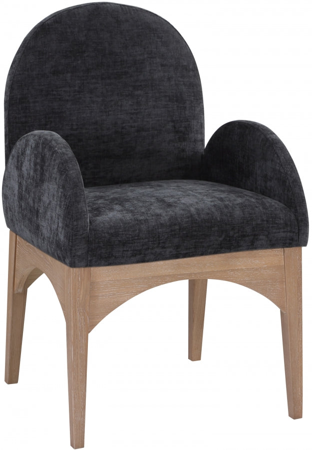 Waldorf Chenille Fabric Dining Arm Chair