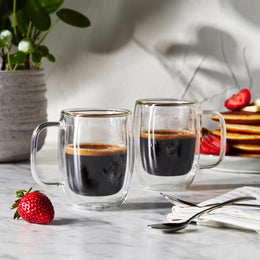 Double Espresso Glass Mug, 4.5Oz., 134Ml 2-Piece