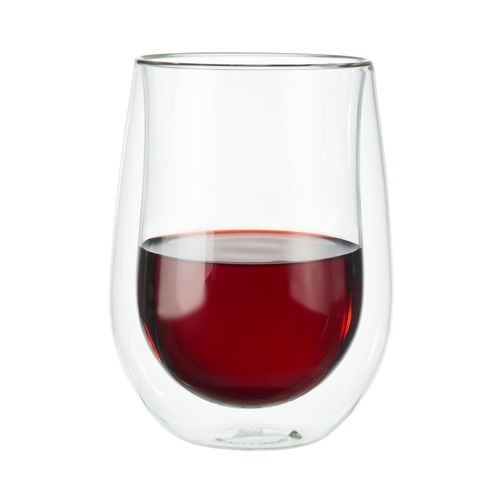 Stemless Red Wine Glass 12Oz., 355Ml 2-Piece