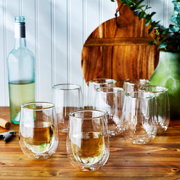 Stemless White Wine Glass 10Oz., 296Ml 8-Piece Set