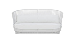 Palma, Sofa-White with Cloud Cushion