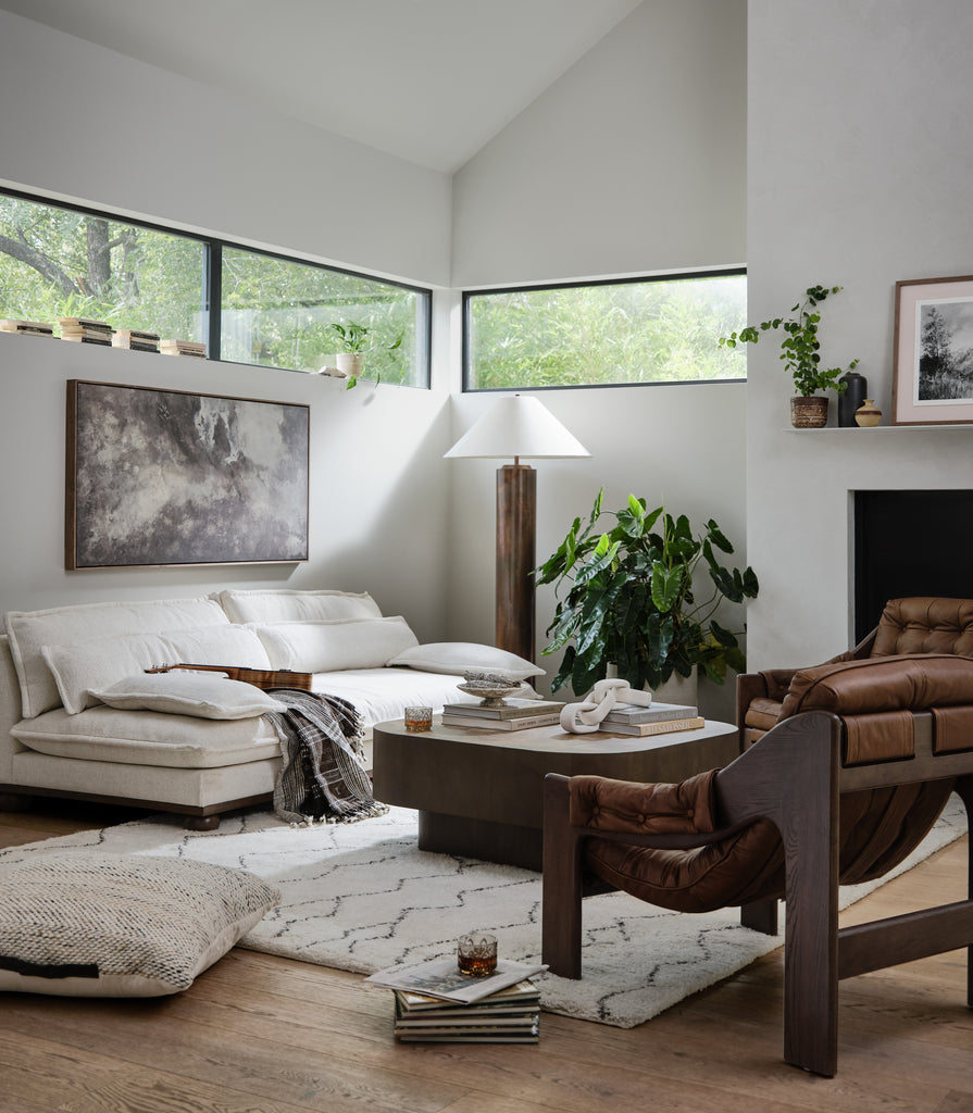 Blanco Coffee Table - Warm Umber Burl