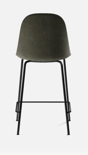 Harbour Counter Side Chair, Black Legs, Black Shell Seat