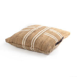 Gunny Floor Cushion-Striped Jute