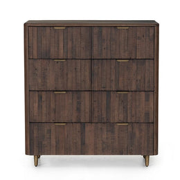 Lineo 7 Drawer Dresser-Rustic Saddle Tan