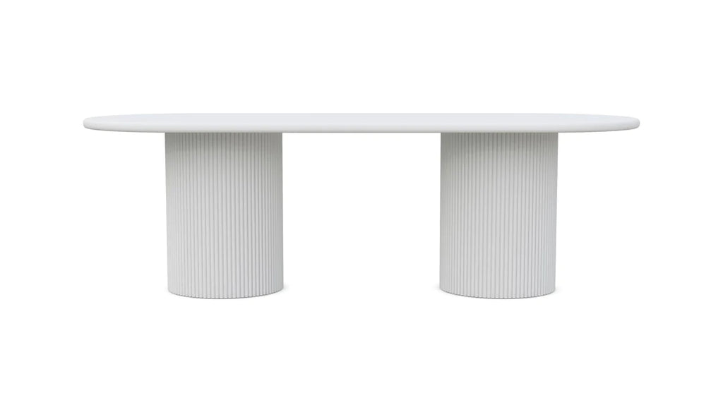 Palma-96" Dining Table-White