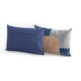 Modern Suede Rounded Rectangles Pillow