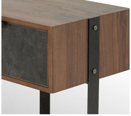 Utica Media Console-Dry Walnut