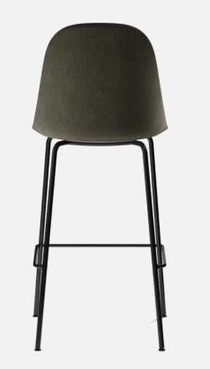 Harbour Bar Side Chair, Black Legs, Fiord 961 Seat