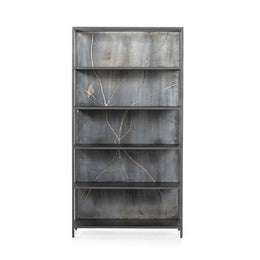 Orwell Bookcase-Distressed Iron