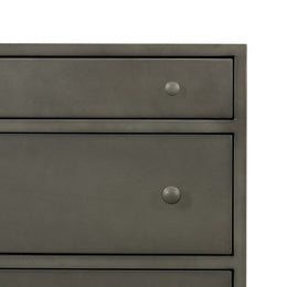 Belmont Large Storage Nightstand-Gunmetal