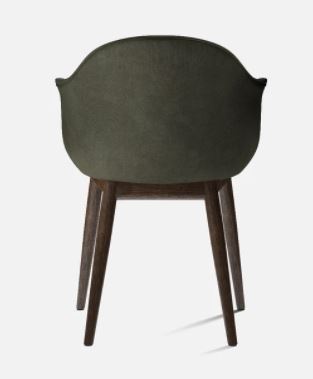 Harbour Dining Chair, Dark Oak Legs, Fiord 961 Seat