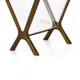 Feldman Magazine Rack-Rustic Brass