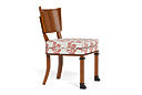 Freya Chair - Floral Blockprint - Red