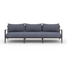 Sherwood Outdoor Sofa-93"-Bronze/Navy